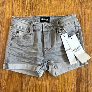 NWT Hudson roll cuff grey Denim Shorts 24 mos